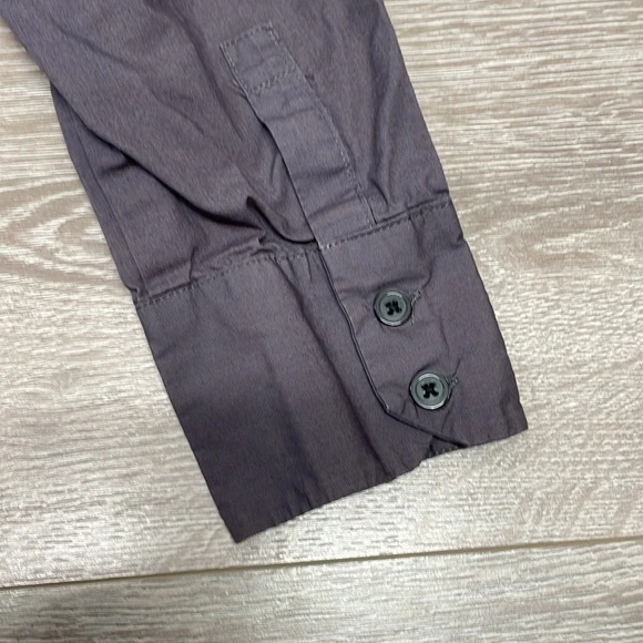Old Navy Long Sleeve Button Down Shirt Graphite Gray M - Picture 16 of 16